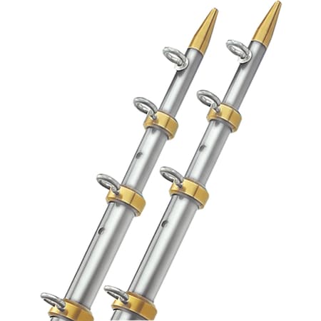 Taco Metals 15' Heavy Duty Silver/Gold Telescoping Outrigger OT-0541VEL15-HD